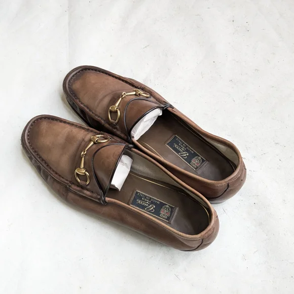 Gucci Horsebit Loafers Brown Men 10.5 Leather - Picture 9 of 16